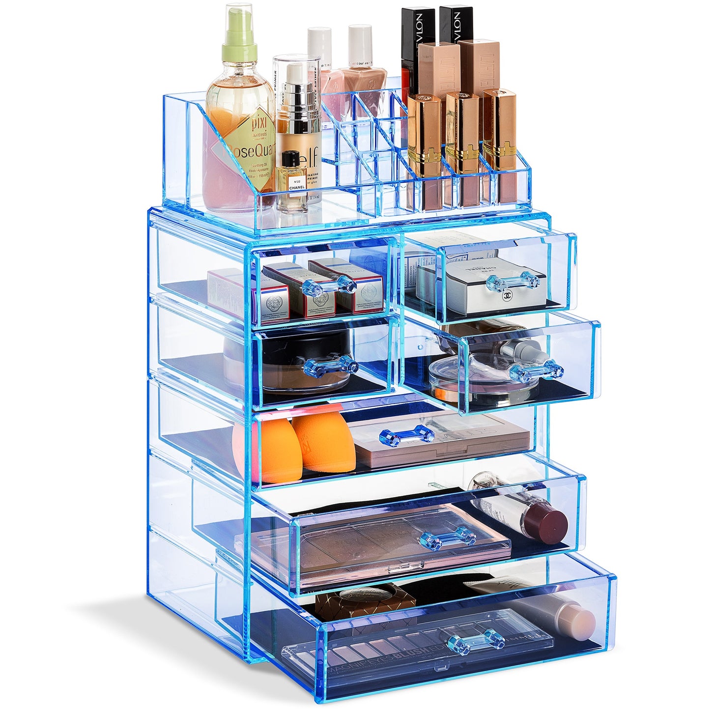 Medium Makeup Organizer Set - (3 large / 4 small drawers/top tray)