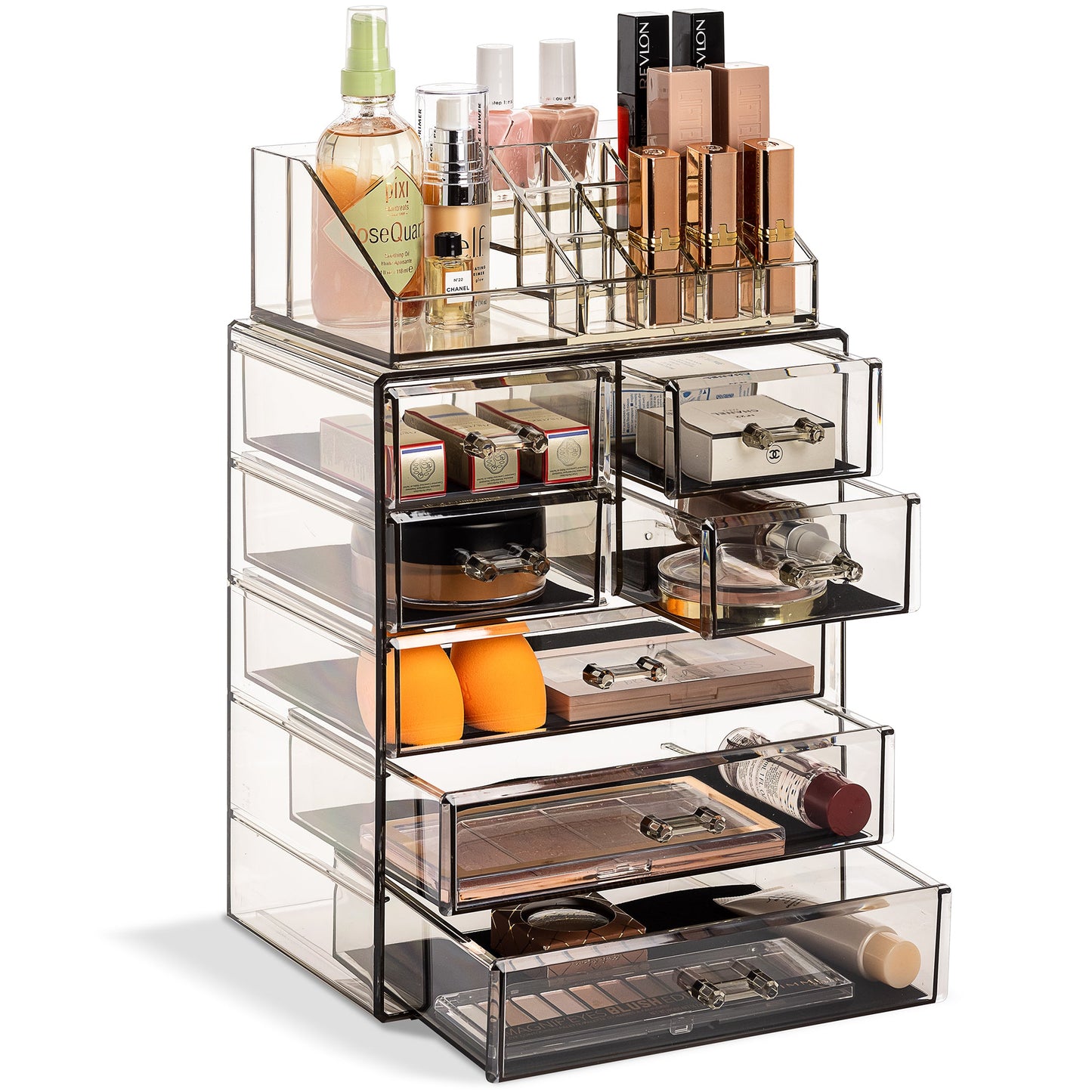 Medium Makeup Organizer Set - (3 large / 4 small drawers/top tray)