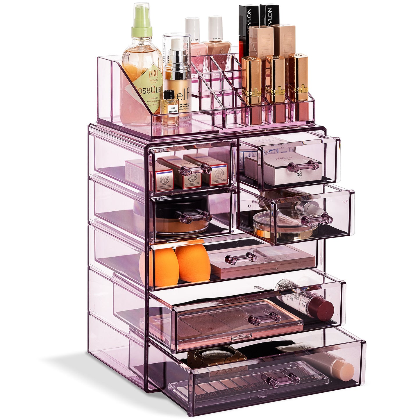 Medium Makeup Organizer Set - (3 large / 4 small drawers/top tray)
