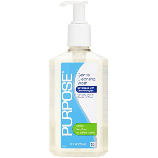 Purpose Gentle Cleansing Wash, 12-Ounce Pump Bottles (Pack of 2)