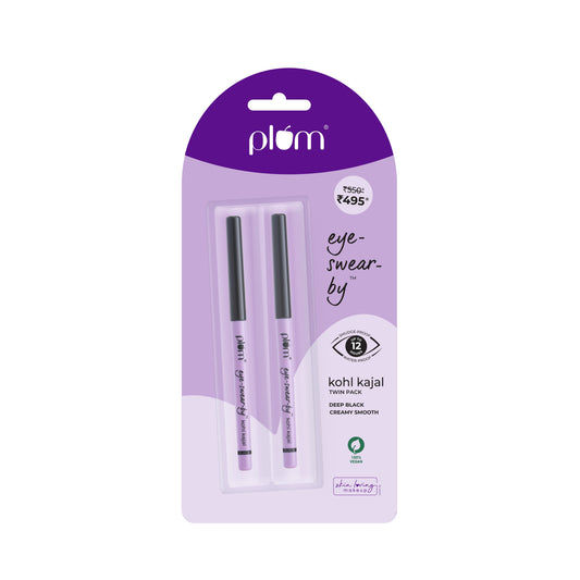 Plum Goodness Eye-Swear-By Kohl Kajal Combo