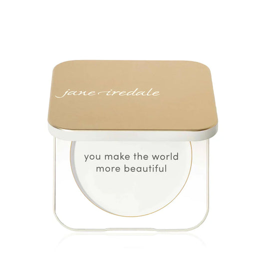 Refillable Pressed Bronzer Compact-Gold Square